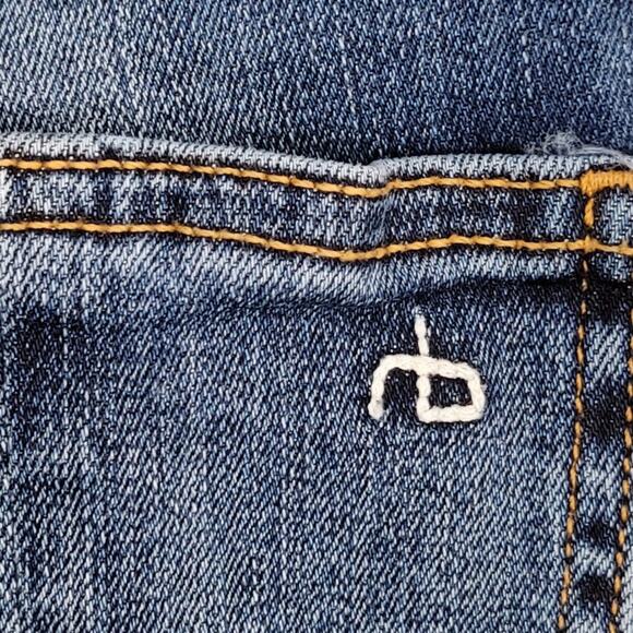 Rag & Bone Jeans Cate Mid Rise Ankle Skinny Size 25 Blue Med Wash Casual Stretch - Picture 6 of 13